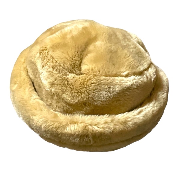 Faux Fur Fluffy Bucket Winter Hat Cream - Picture 7 of 10